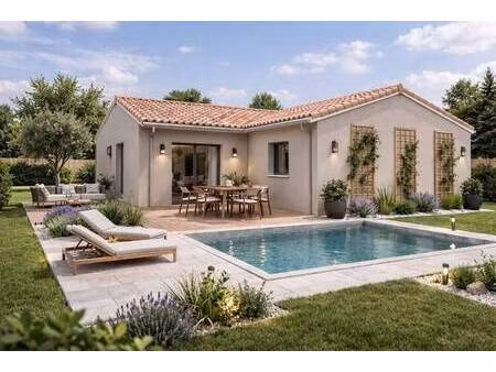 terrain avec maison neuve à vendre