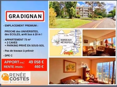 viager occupé - h73 ans - gradignan (33170)