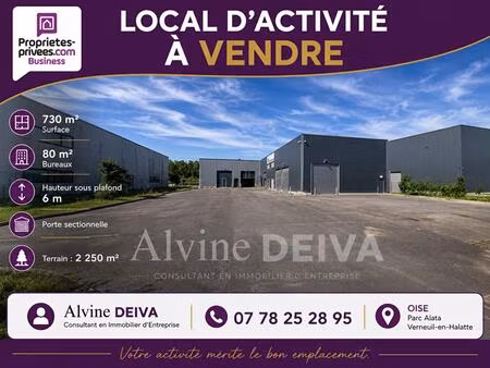 secteur creil - local d'activité 650 m2 + 120 m2 bureaux individuel