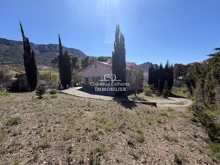 maison de plain-pied 128 m² - t5 avec 1200 m² de jardin à mau