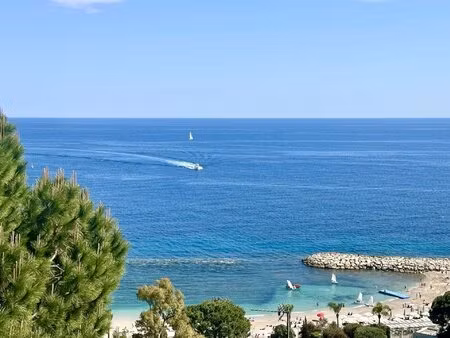 spacieux t2 de 53 m² avec vue mer panoramique – cap d’ail (frontière monaco)