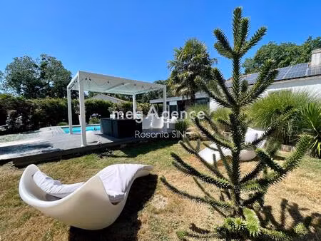 maison de plain-pied de 206 m2 + t2 indépendant piscine & jacuzzi – à 10min des sables d’o