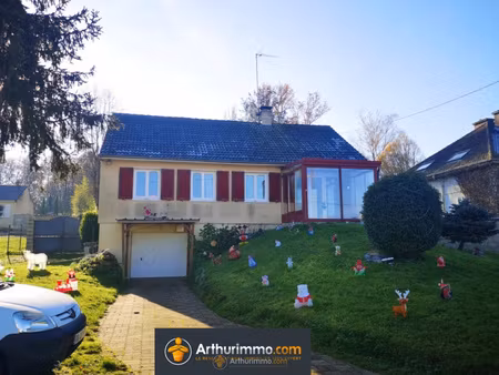 maison plain-pied 90m² - terrain 2292m² - sous/sol total à saint-siméon