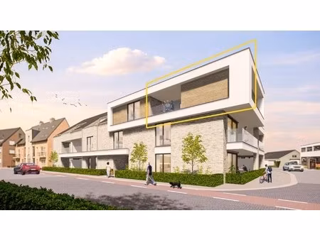 penthouse (117 m²) met 2 slpk en overdekt terras.