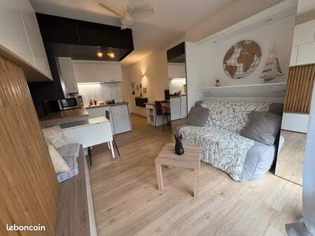 studio entièrement rénové avec terrasse et parking