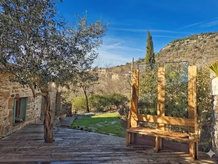 charmante maison en pierre avec vue sur le château de dio (xie s.) cadre idyllique en...
