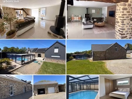 “maison en pierre proche saint-malo – 230 m² – piscine – idéal changement de vie”