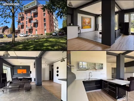 loft d’exception 105m2 avec jardin vue arboré - souplex 80m2 - résidence sécurisée