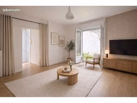 ? appartement t3 - centre ville - ruban bleu - front de mer