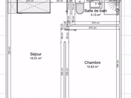 apparemment t2 30 m2