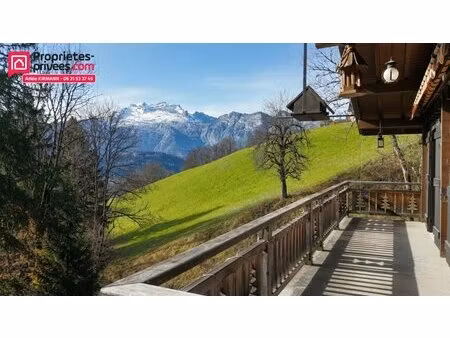manigod 74230 - chalet 4 pièces avec vue imprenable sur la tournette