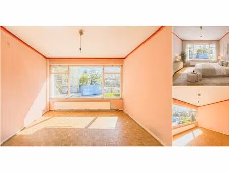 rez-de-chaussée à vendre avec terrasse et 2 chambres   schaerbeek (vbe14716)