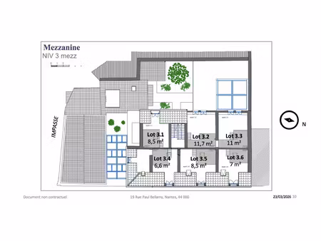 talensac : t2 livré brut à aménager