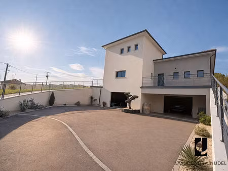 maison récente toit plat - charlieu - 169m2 - 4 chambres - terrasses et garages