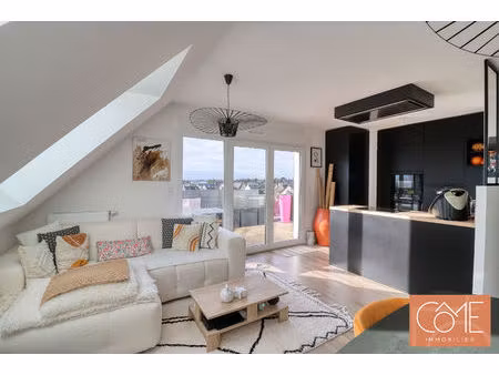 à vendre - 35530 noyal sur vilaine - appartement de type 4 - dernier etage - 3 chambres - 