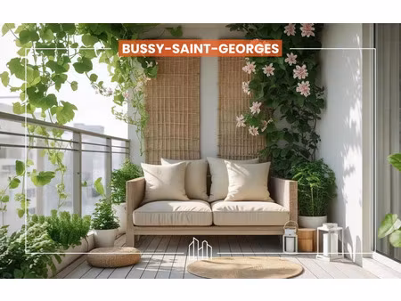 vente appartement neuf 3 pièces 64m2 bussy-saint-georges - 349000 € - surface privée