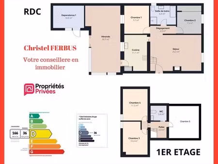 93270 sevran - secteur freinville -maison 6 pièces 127.50 m² - 4 chambres - 1bureau -...