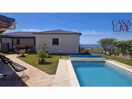 villa à bastelicaccia f4 + f3 avec piscine et vue mer