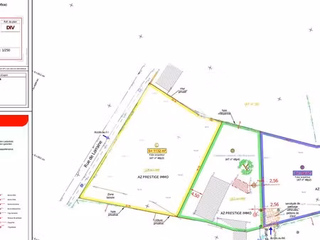 terrain à bâtir de 1 132 m² rinxent