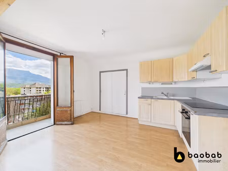 appartement t3 le bourget du lac - jardin - vue lac et montagnes