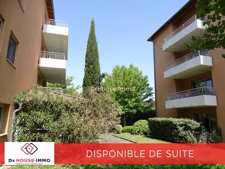 elégant appartement de 3 pièces avec balcon et jardin arboré à castanet-tolosan