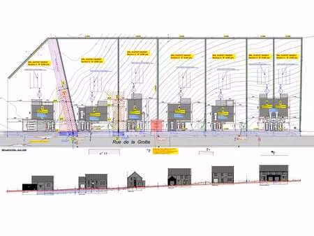 terrain 1058m² avec permis de construire octroyé