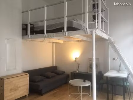 t1 bis - hyper centre toulouse - quartier étudiant - lit mezzanine libre 1er juin