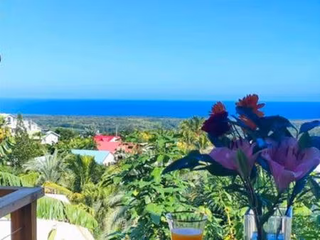 location t2 meublé tout équipé vue mer