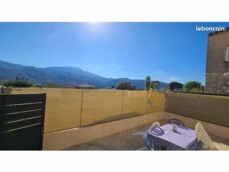 t2/3 meublé de standing - 56 m² + terrasse 20 m² - carros les plans