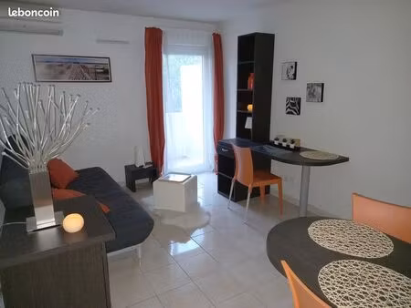 studio meublé avec balcon et parking sécurisé