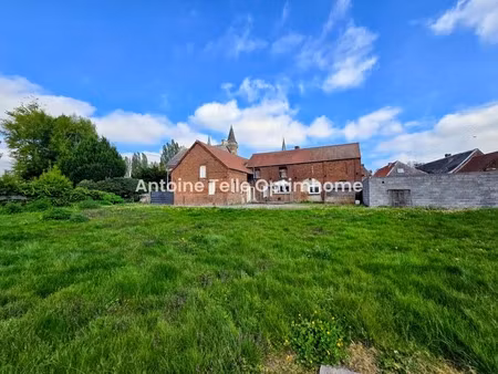poix du nord 59218 - ensemble immobilier (habitation  commerce  cour  terrain) sur 1620m²