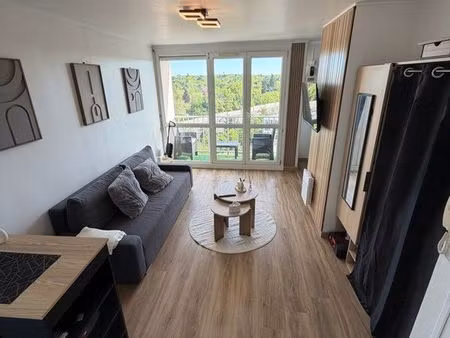 studio rénové + balcon vue dégagée / meublé moderne / lumineux