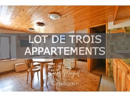 lot de 3 appartements saint chaffrey