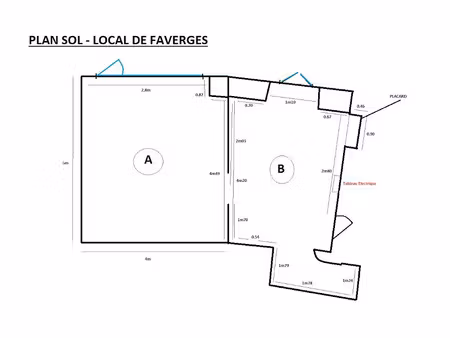 vente locaux professionnels 35 m² à faverges-seythenex (74210)  5 000 €