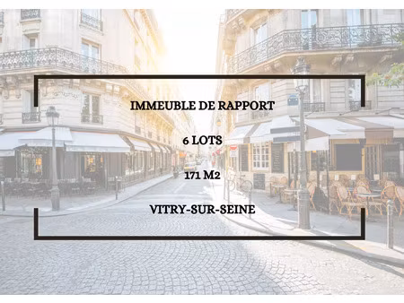 immeuble de rapports - 6 lots