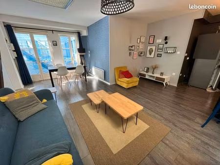 t2 meublé vieux lille 47m² avec terrasse
