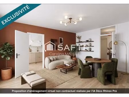 paris 15 appartement 4 pièces lumineux – 3 chambres – parking