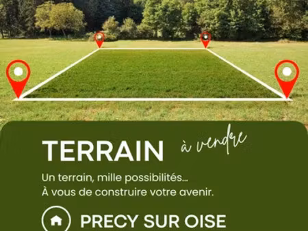 terrain à précy-sur-oise (60460)