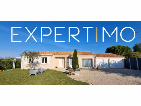 pavillon de plain-pied - sans travaux - 3 chambres - double garage - fibre - pac