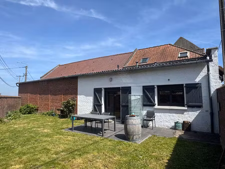 longère semi-flamande - 107 m² - terrasse  jardin  grand garage