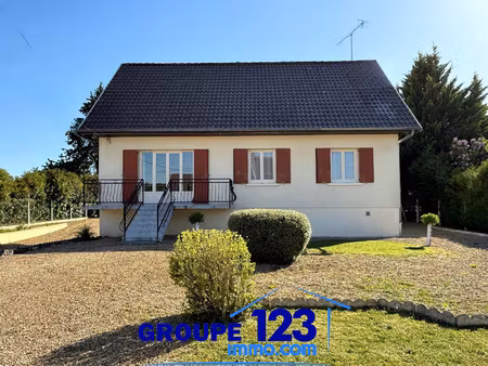 pavillon sur sous-sol total avec grand terrain clôturé.