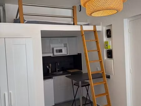 paris 20e – studio meublé en rez de chaussée