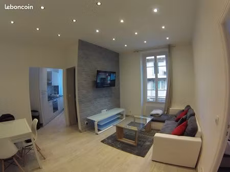 2 pièces meublé tout équipé – 800 + charges – nice proche tram  hôpital pasteur & monaco –