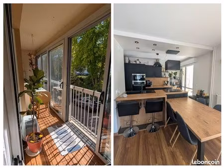 appartement 60 m² lumineux et rénové + loggia - résidence sécurisée