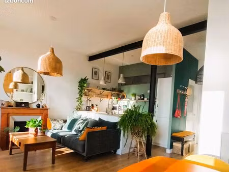 appartement 58 m2 3 pièces balcon