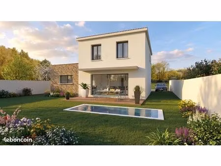 maison 130m² avec garage et permis accordé