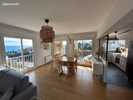 appartement 3 pièces – 73 m² – vue mer – terrasse – parking