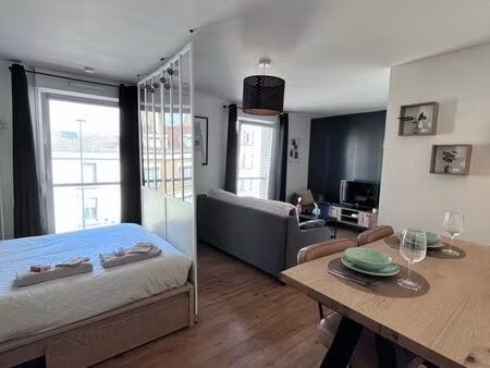 appartement t1 bis  meublé  35m2 avec garage  avenue de paris
