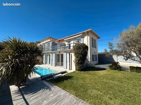 maison meublée avec jardin  piscine et vue mer - nice bellet