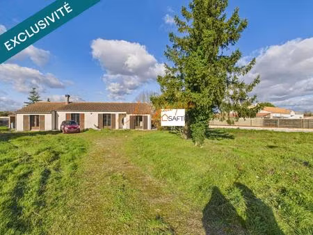opportunité à saisir : plain-pied  double garage + terrain constructible